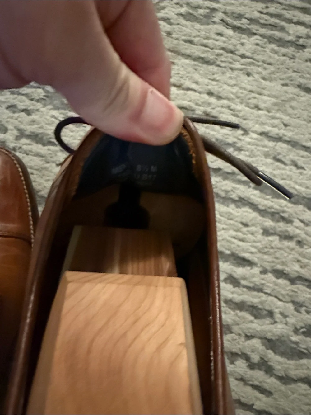 Cole Haan polished brown